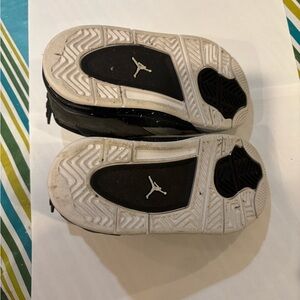 Jordan Kids Black and White Sneakers